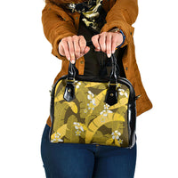 Yellow Banana Leaf Hawaii Shoulder Handbag Lau Maia Plumeria Tropical Summer Vibes LT14 One Size Yellow - Polynesian Pride