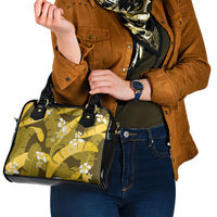 Yellow Banana Leaf Hawaii Shoulder Handbag Lau Maia Plumeria Tropical Summer Vibes LT14 - Polynesian Pride
