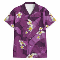 Purple Banana Leaf Hawaii Hawaiian Shirt Lau Maia Plumeria Tropical Summer Vibes