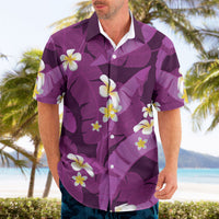 Purple Banana Leaf Hawaii Hawaiian Shirt Lau Maia Plumeria Tropical Summer Vibes