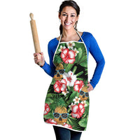 Pineapple Skull Aloha Hawaii Apron Summer Vibes Tropical Seamless Pattern LT14 - Polynesian Pride