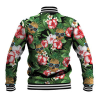 Pineapple Skull Aloha Hawaii Baseball Jacket Summer Vibes Tropical Seamless Pattern LT14 - Polynesian Pride