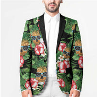 Pineapple Skull Aloha Hawaii Blazer Summer Vibes Tropical Seamless Pattern - Polynesian Pride