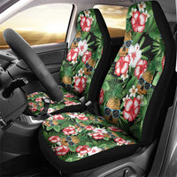Pineapple Skull Aloha Hawaii Car Seat Cover Summer Vibes Tropical Seamless Pattern - Polynesian Pride