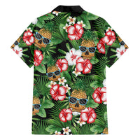 Pineapple Skull Aloha Hawaii Family Matching Puletasi and Hawaiian Shirt Summer Vibes Tropical Seamless Pattern LT14 - Polynesian Pride
