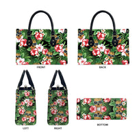 Pineapple Skull Aloha Hawaii Leather Bag Summer Vibes Tropical Seamless Pattern - Polynesian Pride