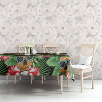 Pineapple Skull Aloha Hawaii Tablecloth Summer Vibes Tropical Seamless Pattern LT14 - Polynesian Pride
