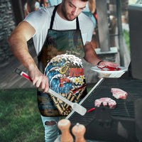 Aloha Hawaii Surfing Skull Apron Shaka Skeleton Ride The Waves LT14 - Polynesian Pride