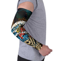 Aloha Hawaii Surfing Skull Arm Sleeves Shaka Skeleton Ride The Waves - Polynesian Pride