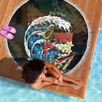 Aloha Hawaii Surfing Skull Beach Blanket Shaka Skeleton Ride The Waves LT14 - Polynesian Pride