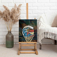 Aloha Hawaii Surfing Skull Canvas Wall Art Shaka Skeleton Ride The Waves LT14 - Polynesian Pride