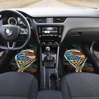 Aloha Hawaii Surfing Skull Car Mats Shaka Skeleton Ride The Waves - Polynesian Pride