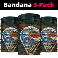 Aloha Hawaii Surfing Skull Neck Gaiter Shaka Skeleton Ride The Waves LT14