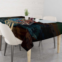 Aloha Hawaii Surfing Skull Tablecloth Shaka Skeleton Ride The Waves LT14 - Polynesian Pride