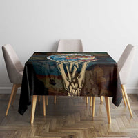 Aloha Hawaii Surfing Skull Tablecloth Shaka Skeleton Ride The Waves LT14 - Polynesian Pride