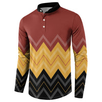 Kaokao Maori Tukutuku Inspired New Zealand Button Sweatshirt LT14 - Polynesian Pride