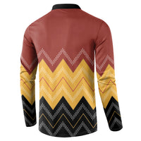 Kaokao Maori Tukutuku Inspired New Zealand Button Sweatshirt LT14 - Polynesian Pride