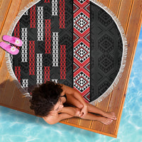 Roimata Toroa Maori Taniko Inspired New Zealand Beach Blanket LT14 - Polynesian Pride