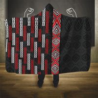 Roimata Toroa Maori Taniko Inspired New Zealand Hooded Blanket LT14 - Polynesian Pride