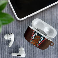 New Zealand Whakairo AirPods Case Tiki Maori Carving Taniko Motifs LT14 - Polynesian Pride