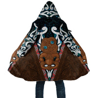 New Zealand Whakairo Cloak Tiki Maori Carving Taniko Motifs LT14 Unisex Multicolor - Polynesian Pride