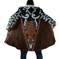 New Zealand Whakairo Cloak Tiki Maori Carving Taniko Motifs LT14 - Polynesian Pride