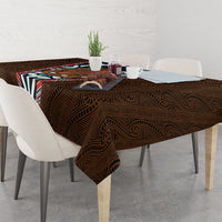 New Zealand Whakairo Tablecloth Tiki Maori Carving Taniko Motifs LT14 - Polynesian Pride