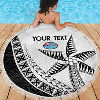 Custom Fiji Rugby Beach Blanket Go Champions Fijian Tapa Cloth LT14 - Polynesian Pride