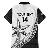 Custom Fiji Rugby Family Matching Short Sleeve Bodycon Dress and Hawaiian Shirt Go Champions Fijian Tapa Cloth LT14 - Polynesian Pride