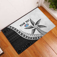 Custom Fiji Rugby Rubber Doormat Go Champions Fijian Tapa Cloth LT14 - Polynesian Pride