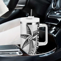 Custom Fiji Rugby Tumbler With Handle Go Champions Fijian Tapa Cloth