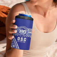 Personalised Queen Salote College 4 in 1 Can Cooler Tumbler Kolisi Fefine 100th Anniversary Kupesi Blue - Polynesian Pride