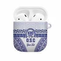 Personalised Queen Salote College AirPods Case Kolisi Fefine 100th Anniversary Kupesi White LT14 White - Polynesian Pride