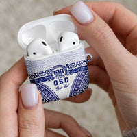 Personalised Queen Salote College AirPods Case Kolisi Fefine 100th Anniversary Kupesi White LT14 - Polynesian Pride