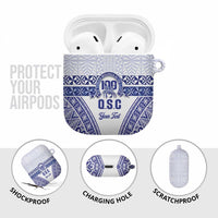 Personalised Queen Salote College AirPods Case Kolisi Fefine 100th Anniversary Kupesi White LT14 - Polynesian Pride