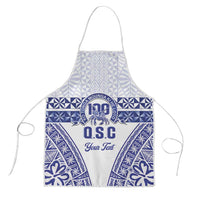 Personalised Queen Salote College Apron Kolisi Fefine 100th Anniversary Kupesi White - Polynesian Pride