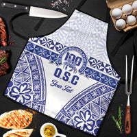Personalised Queen Salote College Apron Kolisi Fefine 100th Anniversary Kupesi White - Polynesian Pride