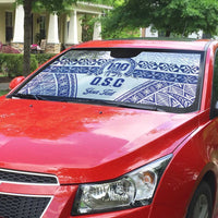 Personalised Queen Salote College Auto Sun Shade Kolisi Fefine 100th Anniversary Kupesi White - Polynesian Pride