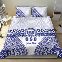 Personalised Queen Salote College Bedding Set Kolisi Fefine 100th Anniversary Kupesi White - Polynesian Pride