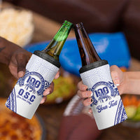 Personalised Queen Salote College 4 in 1 Can Cooler Tumbler Kolisi Fefine 100th Anniversary Kupesi White - Polynesian Pride