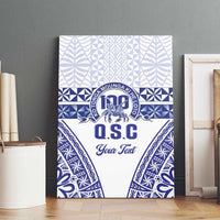 Personalised Queen Salote College Canvas Wall Art Kolisi Fefine 100th Anniversary Kupesi White - Polynesian Pride