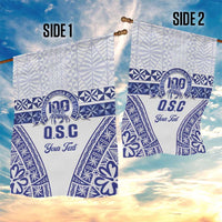Personalised Queen Salote College Garden Flag Kolisi Fefine 100th Anniversary Kupesi White - Polynesian Pride