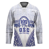 Personalised Queen Salote College Hockey Jersey Kolisi Fefine 100th Anniversary Kupesi White - Polynesian Pride