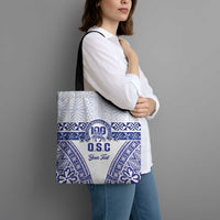Personalised Queen Salote College Tote Bag Kolisi Fefine 100th Anniversary Kupesi White - Polynesian Pride