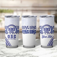 Personalised Queen Salote College Tumbler Cup Kolisi Fefine 100th Anniversary Kupesi White - Polynesian Pride