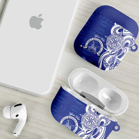 Personalised Queen Salote College AirPods Case QSC Est 1926 Ngatu Pattern LT14 - Polynesian Pride