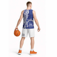 Personalised Queen Salote College Basketball Jersey QSC Est 1926 Ngatu Pattern - Polynesian Pride
