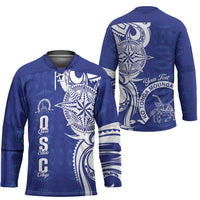 Personalised Queen Salote College Hockey Jersey QSC Est 1926 Ngatu Pattern LT14 - Polynesian Pride