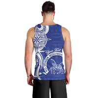 Personalised Queen Salote College Men Tank Top QSC Est 1926 Ngatu Pattern - Polynesian Pride