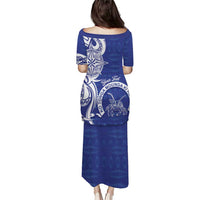 Personalised Queen Salote College Puletasi QSC Est 1926 Ngatu Pattern - Polynesian Pride